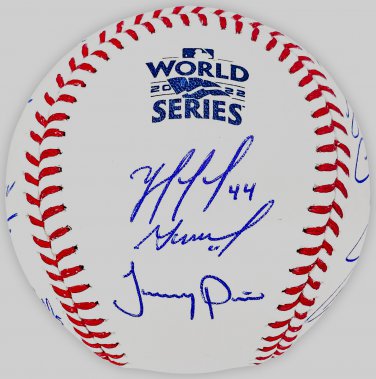 2022 Houston Astros Team (21 Sigs) Signed Autographed World Series Baseball BECKETT