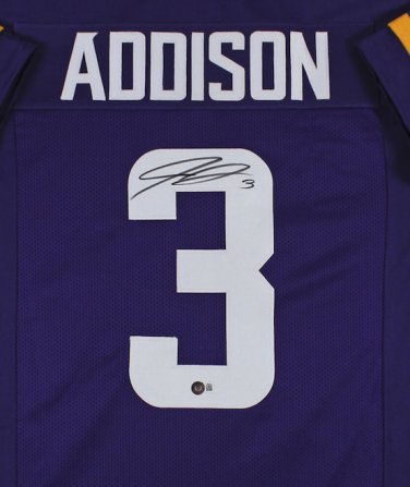 Jordan Addison Autographed Signed Minnesota Vikings Jersey BECKETT