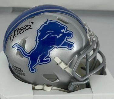Amon-Ra St. Brown Autographed Signed Detroit Lions Mini Helmet BECKETT
