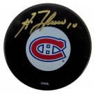 Guy Lafleur Autographed Signed Montreal Canadiens Logo Hockey Puck JSA