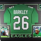 Saquon Barkley Autographed Signed Framed Philadelphia Eagles Jersey BECKETT