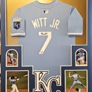 Bobby Witt Jr Autographed Signed Framed Kansas City Royals Nike Jersey BECKETT