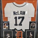 Denny McLain Signed Autographed Detroit Tigers Framed Jersey BECKETT