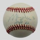 Maury Wills LA Dodgers Signed Autographed NL Baseball JSA COA