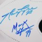 New York Sack Exchange (4 Sigs) Autographed Signed New York Jets Logo Football JSA