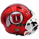 Steve Smith Sr Autographed Signed Utah Utes FS Red Helmet RADTKE