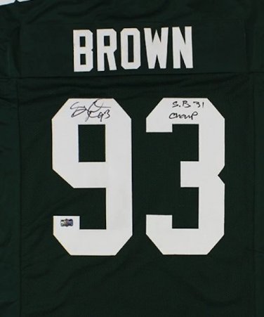 Gilbert Brown Signed Autographed Green Bay Packers Jersey RADTKE