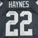 Michael Haynes Signed Autographed Oakland Raiders Jersey BECKETT