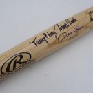 Big Red Machine (Bench, Rose, Morgan, Perez) Signed Autographed Baseball Bat FANATICS