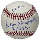 Sam McDowell Indians Signed Autographed Official Baseball BECKETT