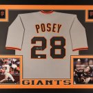 Buster Posey Autographed Signed Framed San Francisco Giants Jersey PSA