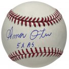 Amos Otis KC Royals Autographed Signed Baseball BECKETT