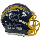 Kellen Winslow & Charlie Joiner Autographed Signed San Diego Chargers Mini Helmet BECKETT