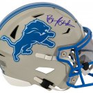 Barry Sanders Autographed Signed Detroit Lions Mid-Size MIDI Helmet Schwartz COA