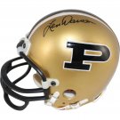Len Dawson & Bob Griese Autographed Signed Purdue Boilermakers Mini Helmet PSA