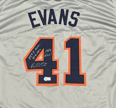 Darrell Evans Signed Autographed Detroit Tigers Jersey BECKETT