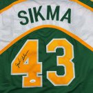 Jack Sikma Autographed Signed Framed Seattle Supersonics Jersey JSA