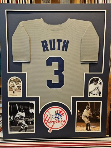 Babe Ruth Framed New York Yankees Framed Jersey