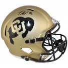 Travis Hunter Autographed Signed Colorado Buffaloes FS Helmet BECKETT