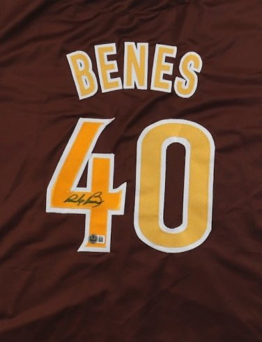 Andy Benes Autographed Signed San Diego Padres Jersey BECKETT