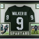 Kenneth Walker III Autographed Signed Framed Michigan State Spartans Jersey BECKETT
