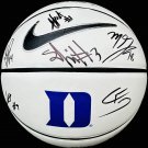 2024-25 Duke Team (Flagg, Knueppel, Others) Autographed Signed Blue Devils Logo Basketball PSA