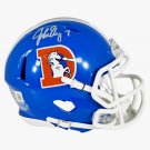 John Elway Autographed Signed Denver Broncos TB Mini Helmet BECKETT