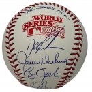 Gooden Darling Ojeda Fernandez Autographed Signed 86 WS Baseball JSA