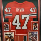 Michael Irvin Autographed Signed Framed Miami Hurricanes Jersey BECKETT