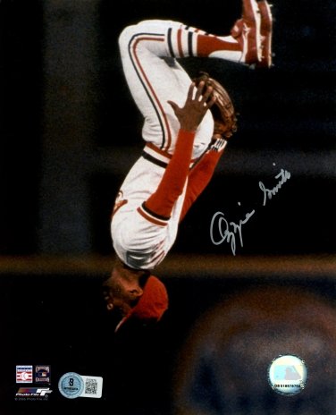 Ozzie Smith Cardinals Autographed Signed 8x10 Photo BECKETT