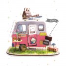Go Travel Van Wooden DIY Miniature Dollhouse