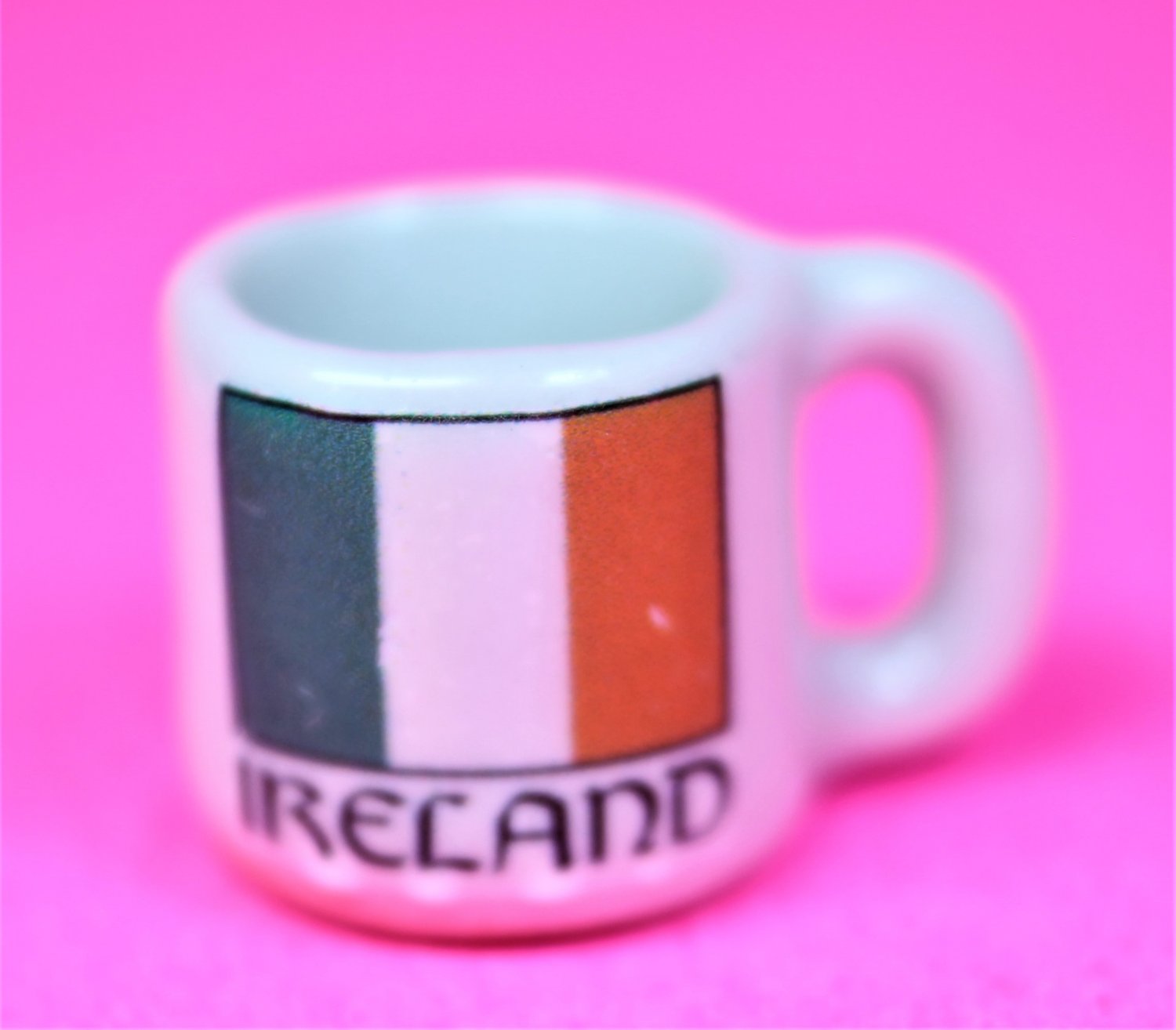 Dollhouse size replica of souvenir Irish coffee mug