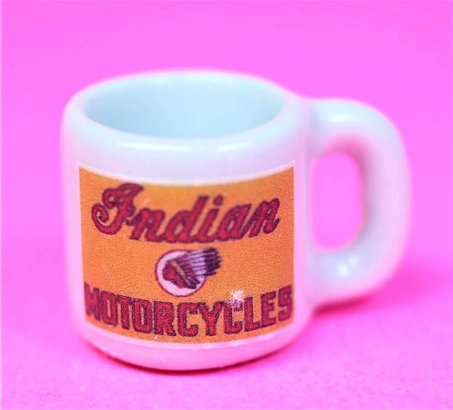 Dollhouse miniature size replica of an Indian coffee mug