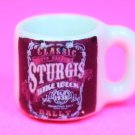 Dollhouse miniature size replica of a Sturgis coffee mug