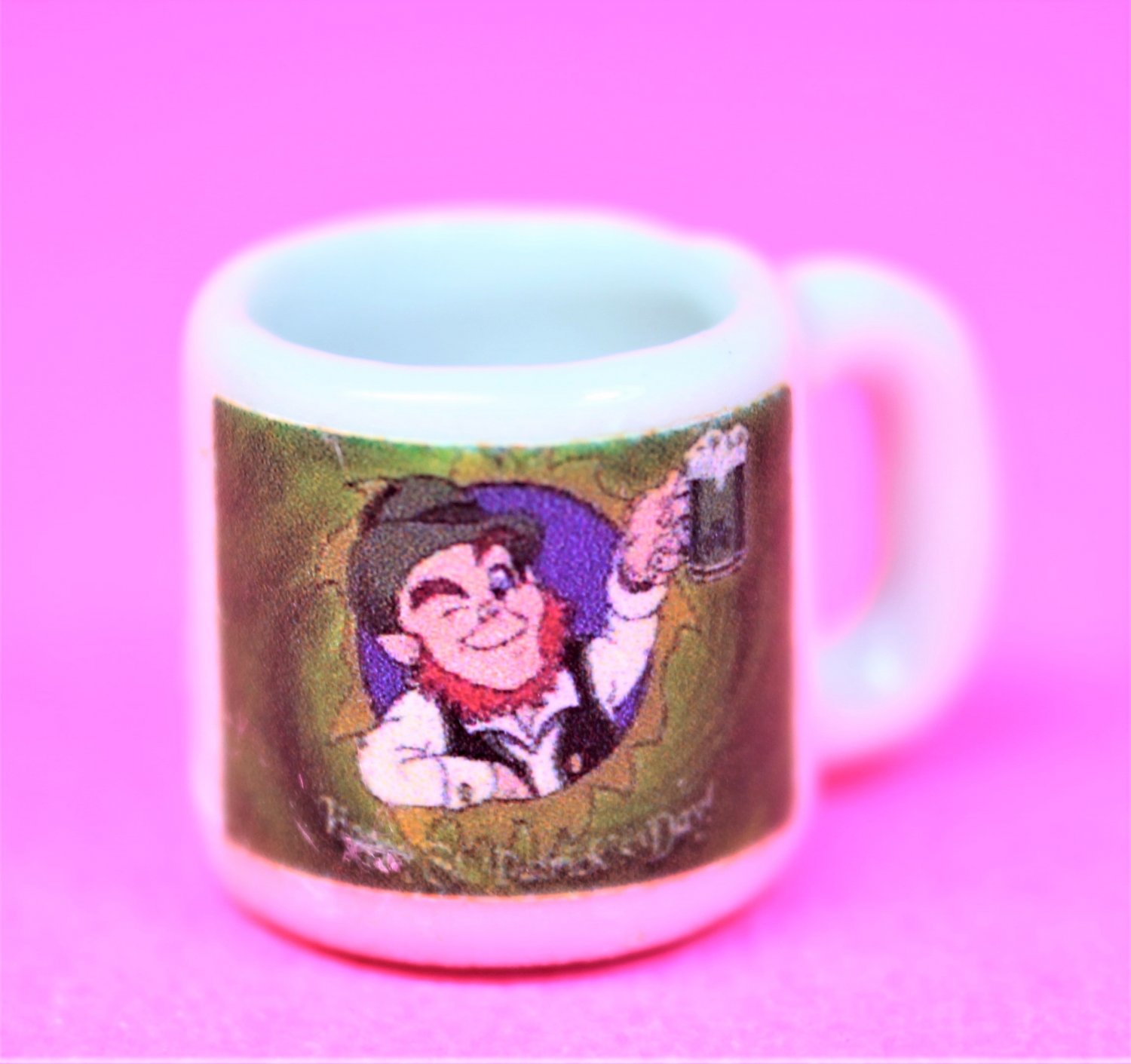 Dollhouse miniature size replica of a bar coffee mug