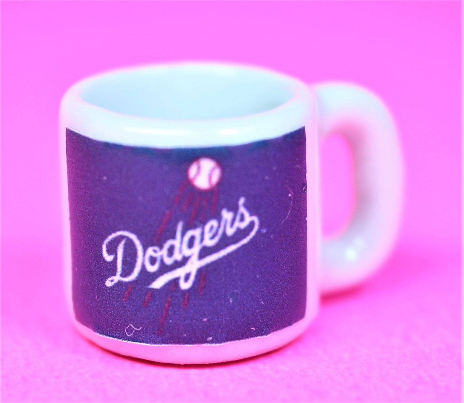 Dollhouse miniature size 1/12" scale replica sports Dodgers coffee mug