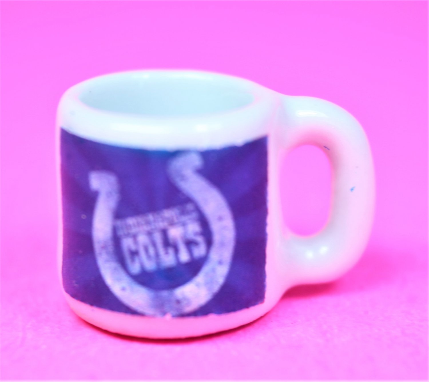 Dollhouse miniature size 1/12" scale replica sports Colts coffee mug