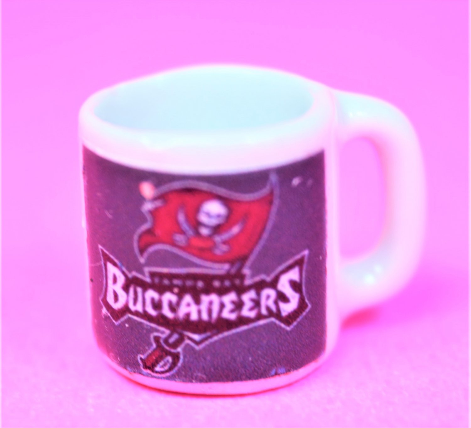 Dollhouse miniature size 1/12" scale replica sports Buccaneers coffee mug
