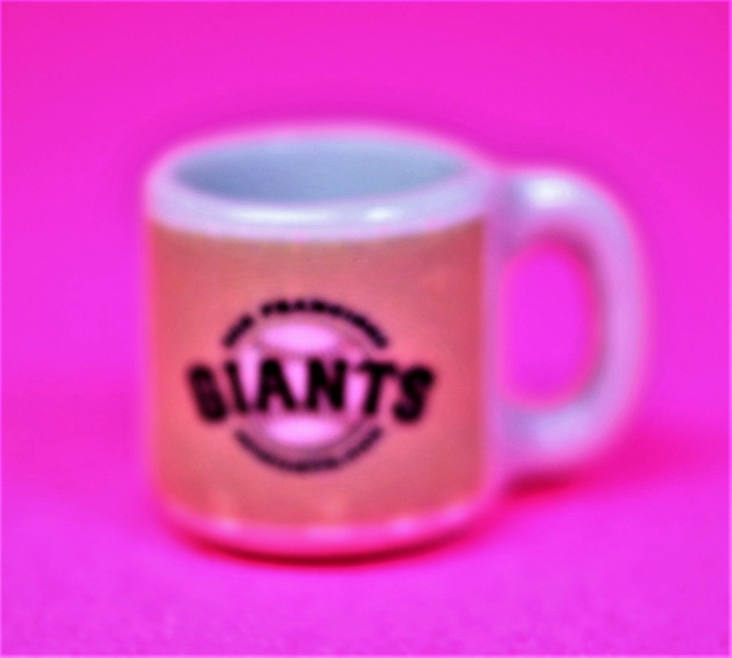 Dollhouse miniature size 1/12" scale replica sports Giants coffee mug