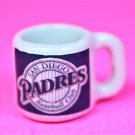 Dollhouse miniature size 1/12" scale replica sports Padres coffee mug