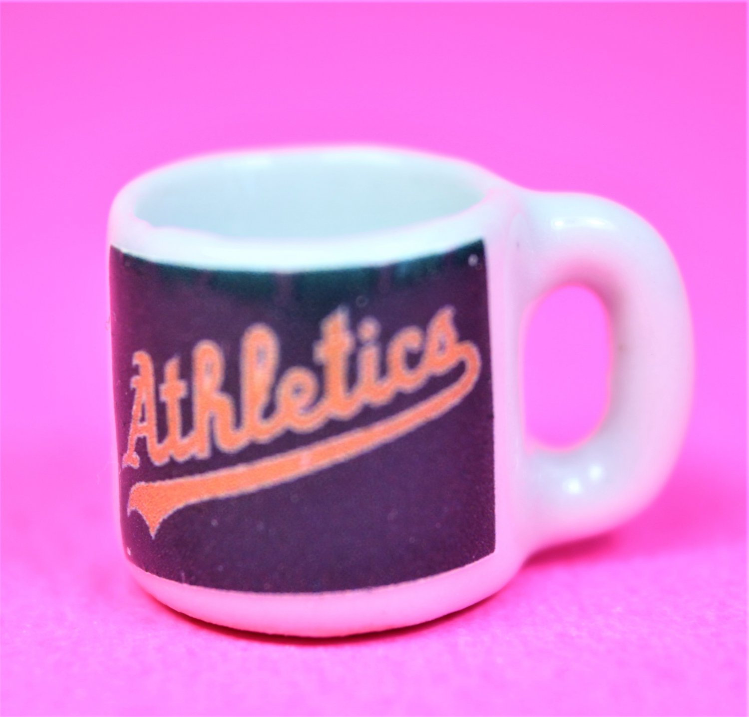 Dollhouse miniature size 1/12" scale replica Athletics sports coffee mug