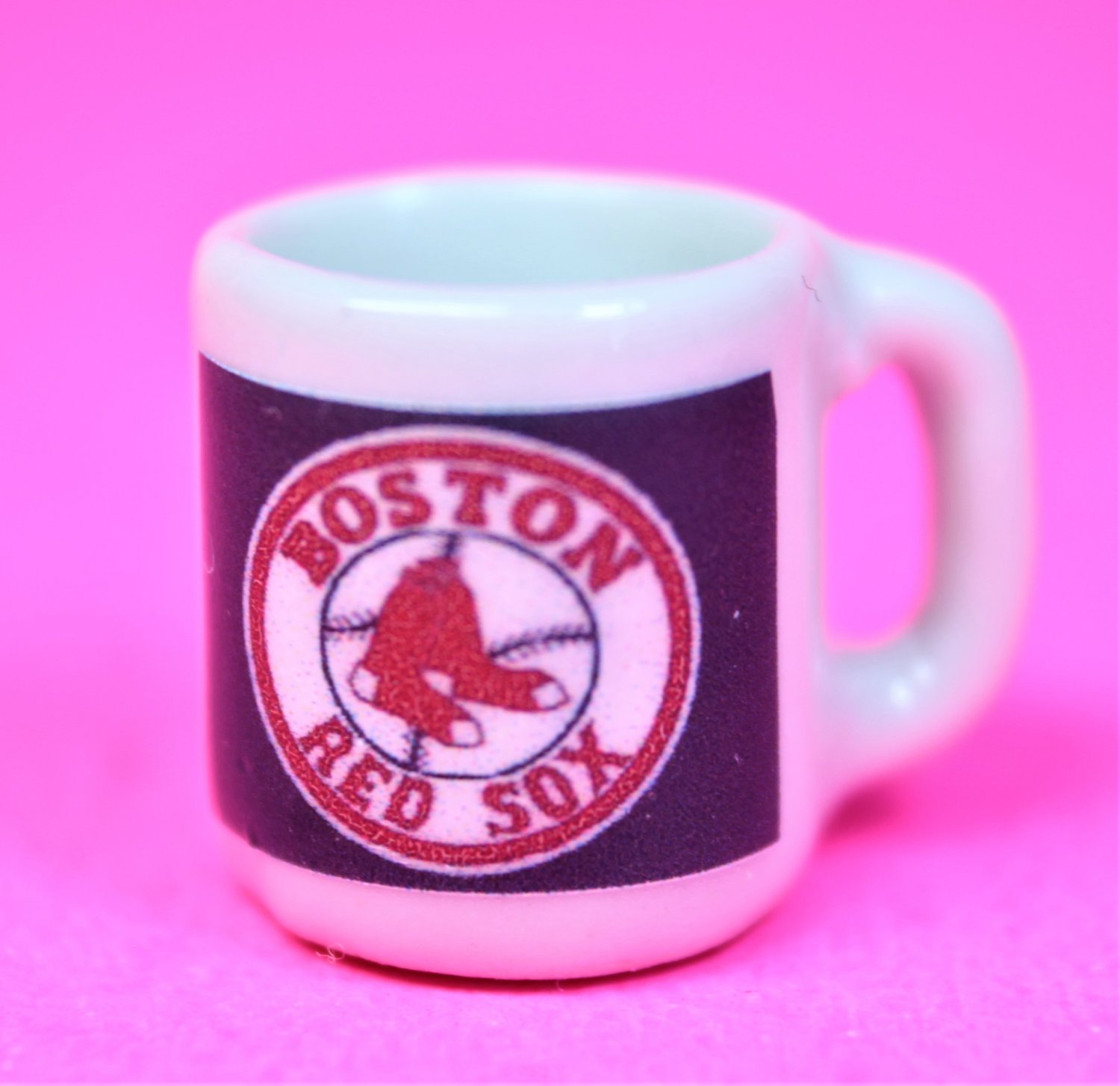 Dollhouse miniature size 1/12" scale replica Red Sox sports coffee mug