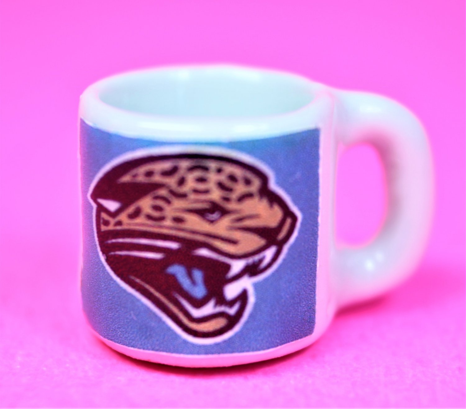 Dollhouse miniature size 1/12" scale replica Jaguars sports coffee mug