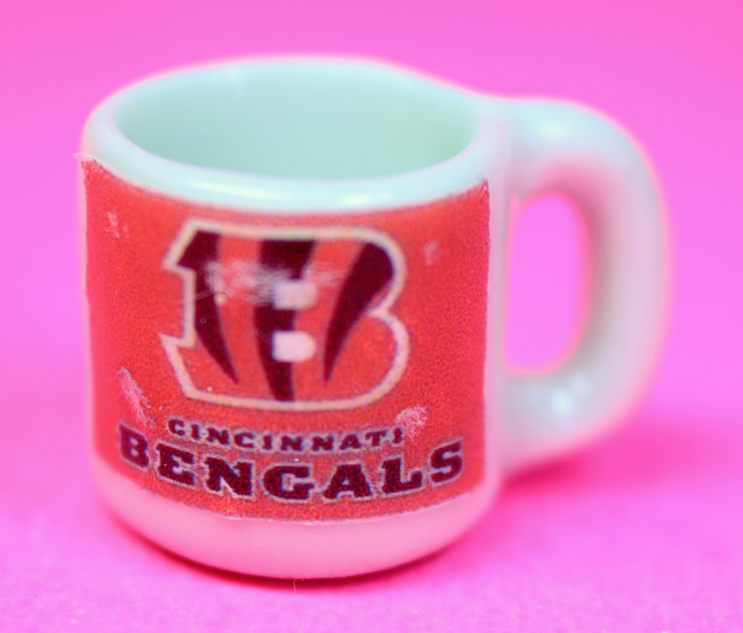 Dollhouse miniature size 1/12" scale replica Bengals sports coffee mug