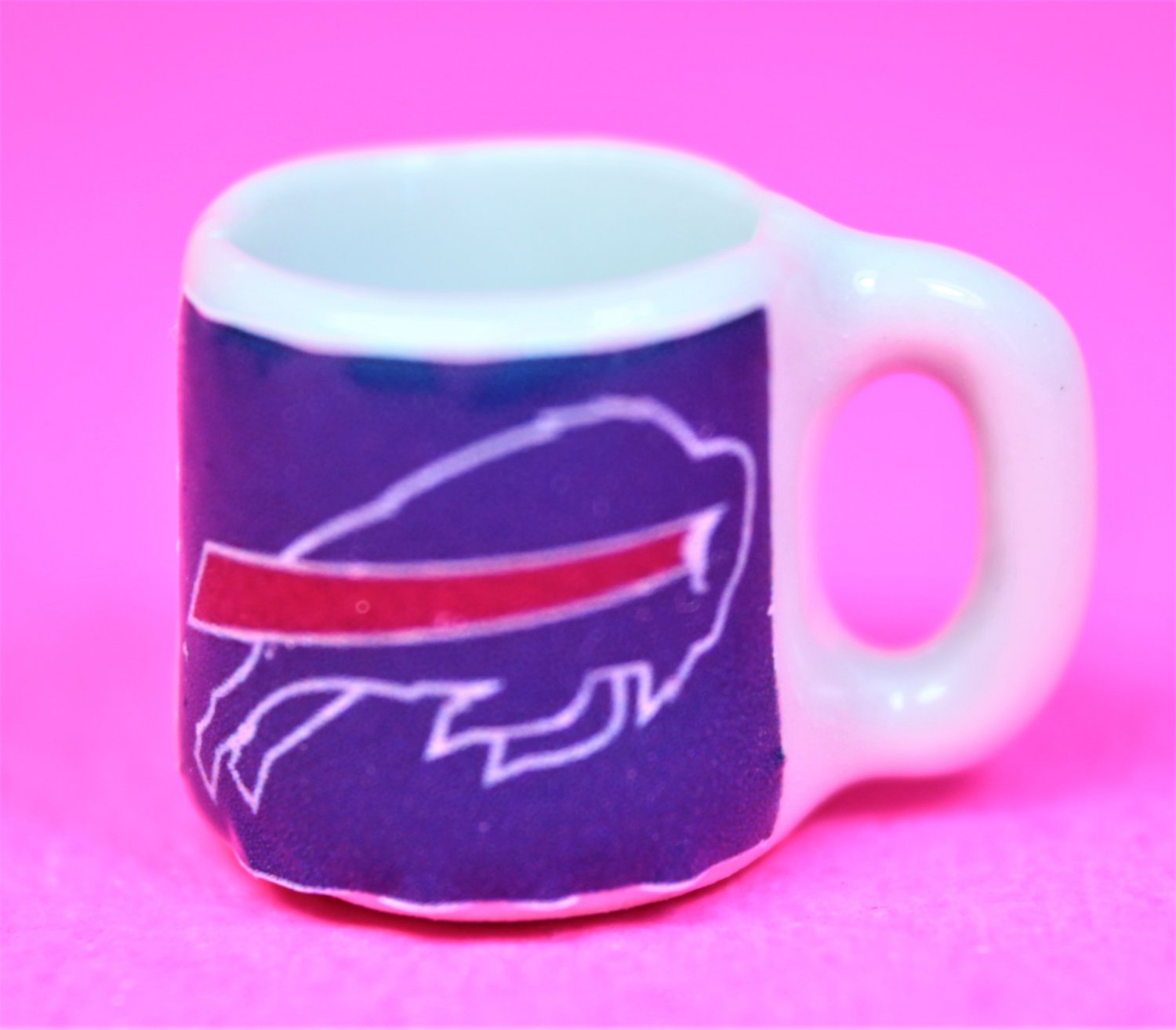 Dollhouse miniature size 1/12" scale replica Bills sports coffee mug