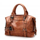 EUROPEAN BEAUTY OIL WAX LEATHER SHOULDER HANDBAG