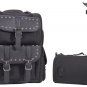 Medium Size Motorcycle Sissy Bar Bag With Studs SB11 Med Stud
