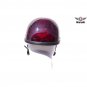 Burgundy Skull Graveyard Eagle Novelty Motorcycle Helmet