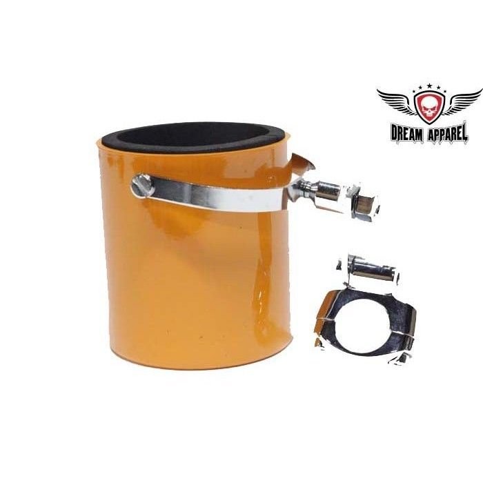 Motorcycle Handlebar Cup Holder, Bottle Holder for Harley Orange