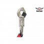 Black, Red & White Get Back Whip For Motorcycles